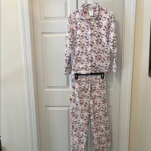 Hello Kitty Kids Pajama Set - Pink and White